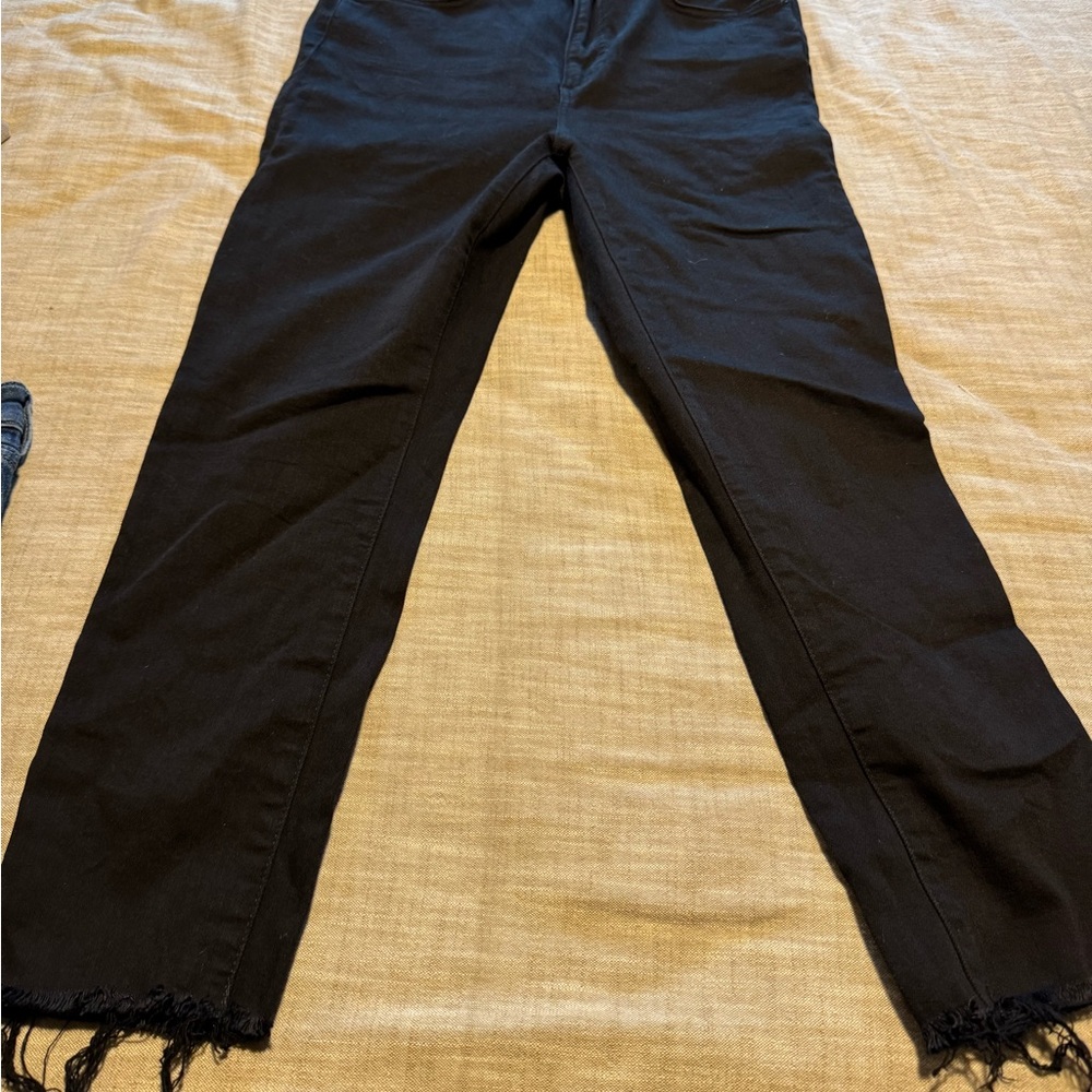 Denim Forum Black High Rise Skinny Jeans